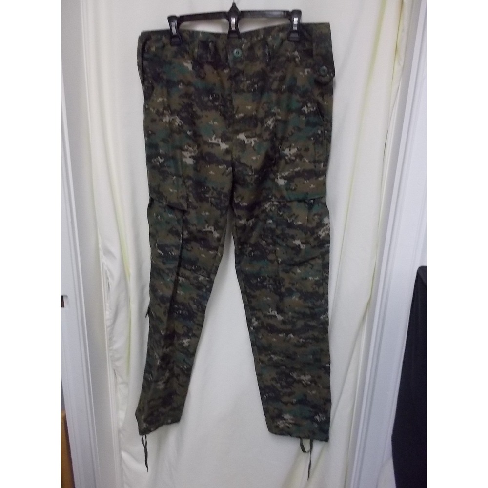Mens Digital Camo Cargo Pants Small Regular MARPAT Woodland Tactical Military